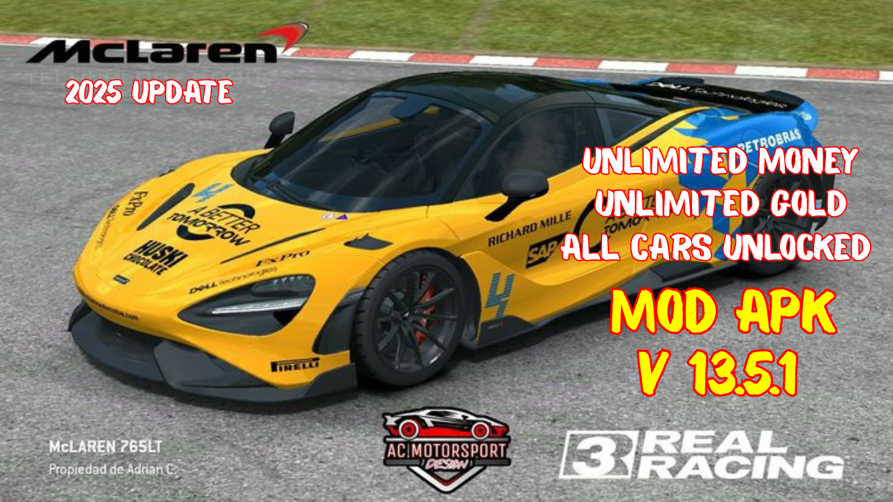 Real Racing 3 MOD APK 13.5.1 🚀 Unlimited Money, Gold & All Cars Unlocked