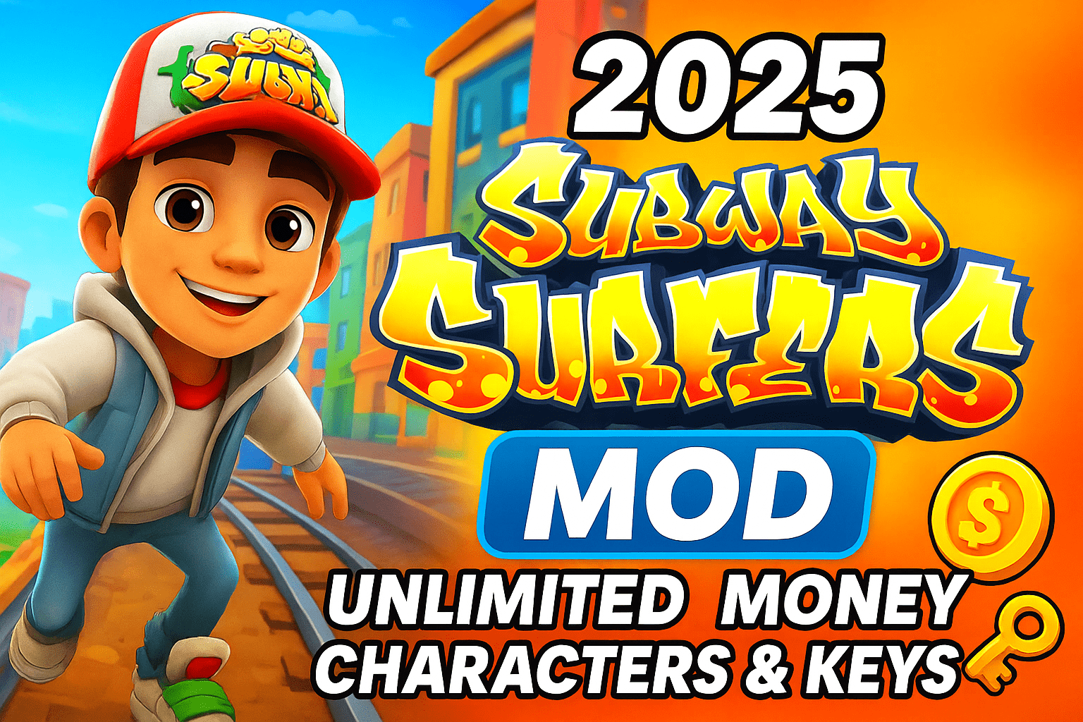 Subway Surfers Mod APK 2025 v3.50.2-Unlimited Money, Characters & Keys 🚀